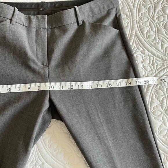 NWT Classic Theory Charcoal Gray Max 2 Urban Mid Rise Trousers Size 8 - Picture 14 of 14